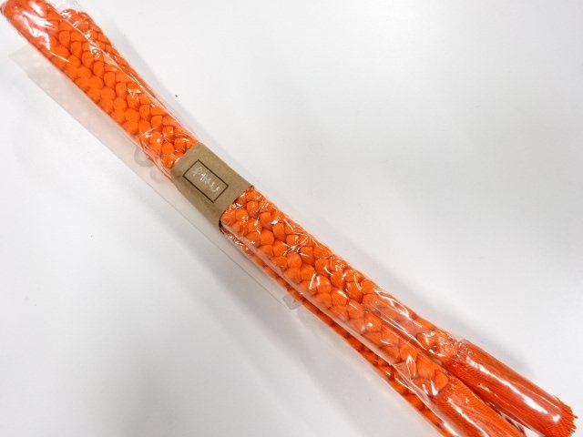 未使用品　正絹　撚り房　手組帯締め